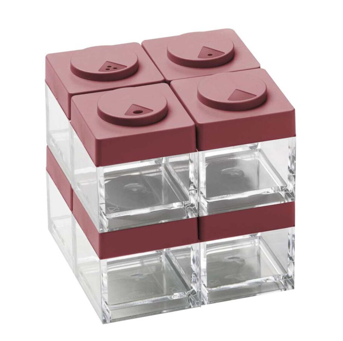 Brickstore Brickstore Kruidenpotjes rood met Strooideksel_1